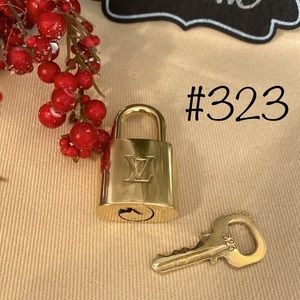 Authentic Louis Vuitton LV Lock and Key #323